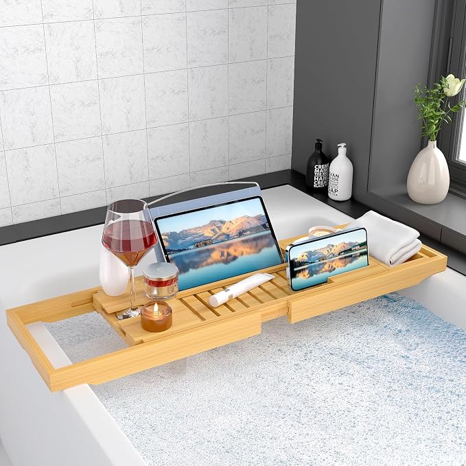 Sen Yi Bao Luxury Bamboo Bathtub Tray - Image 3