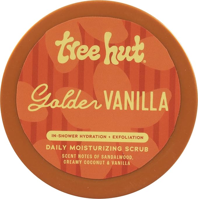 Tree Hut Golden Vanilla Daily Moisturizing Scrub, Gentle Exfoliating, Hydrating - Image 2