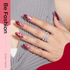 modelones Cat Eye Gel Nail Polish, 6 Colors Red Glitter Burgundy Ruby Sparkle - Image 3