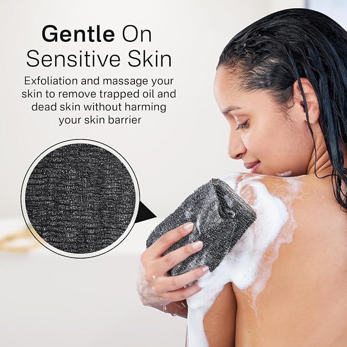 Yiclick Exfoliating Washcloth Towel, Japanese Exfoliating Bath Wash Cloth - Image 4