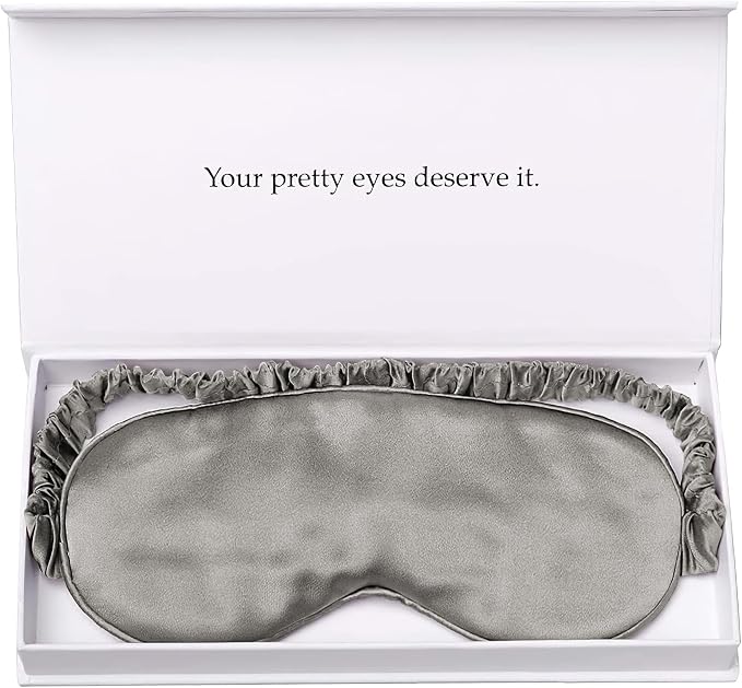 Silk Sleep Mask Light Blocking Luxury 100% Mulberry 19mm Silk Eye Mask Eye by YanserSelection