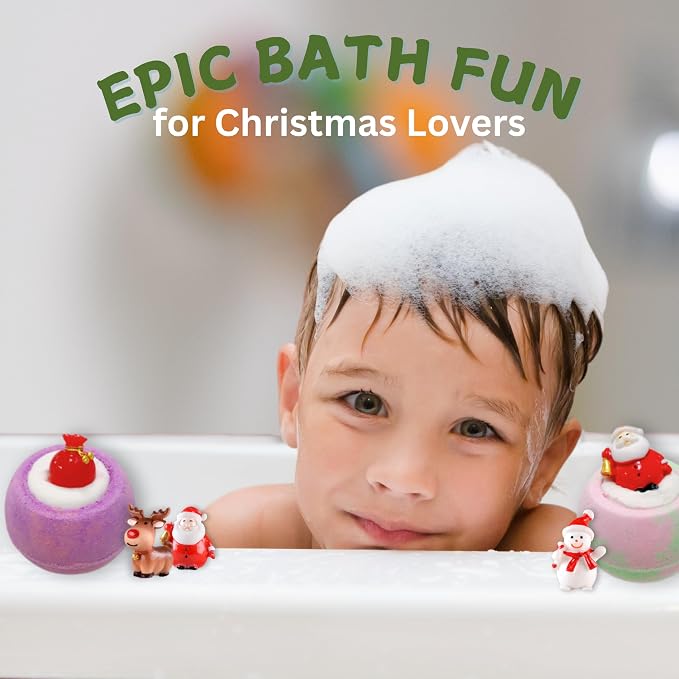 EvolutionUSA 12 Christmas Bath Bombs - Image 3