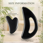 BBTO 2 Pcs Body Gua Sha Tool Large Resin Scraping Tools - Image 2