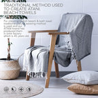 ATANI 69x35 in Oversized Turkish Beach Towel Set - Image 8