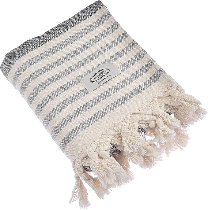 Beach Towel | Cotton Beach Towels, Sand Free, Highly Absorbent, Quick Dry - Image 3