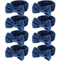 Ondder Spa Headband for Washing Face 8 Pack Navy Blue Skincare Headbands for by Ondder
