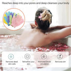12 Pcs Exfoliating Bath Gloves, Deep Scrubbing Dead Skin Shower Gloves - Image 3
