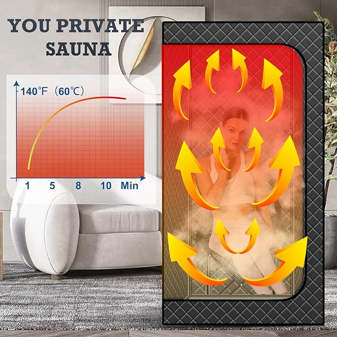 Portable Infrared Sauna, Full Size Far Infrared Sauna, Full Body Personal Home - Image 7