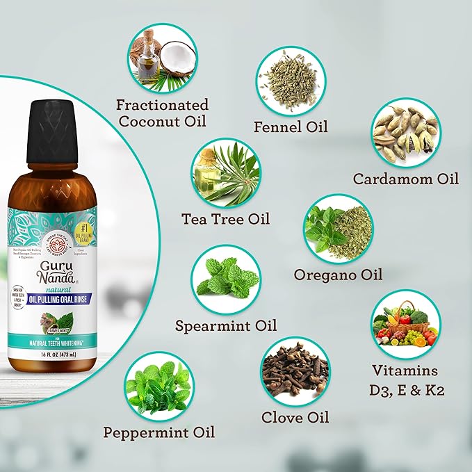 GuruNanda CocoMint Oil Pulling Mouthwash - Image 4