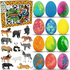 Bath Bombs for Kids with Surprise Inside- 12 pk Kids Bath Bombs with Jungle Toys - Image 8