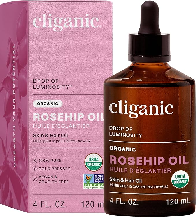 Cliganic Organic Rosehip Seed Oil by Cliganic