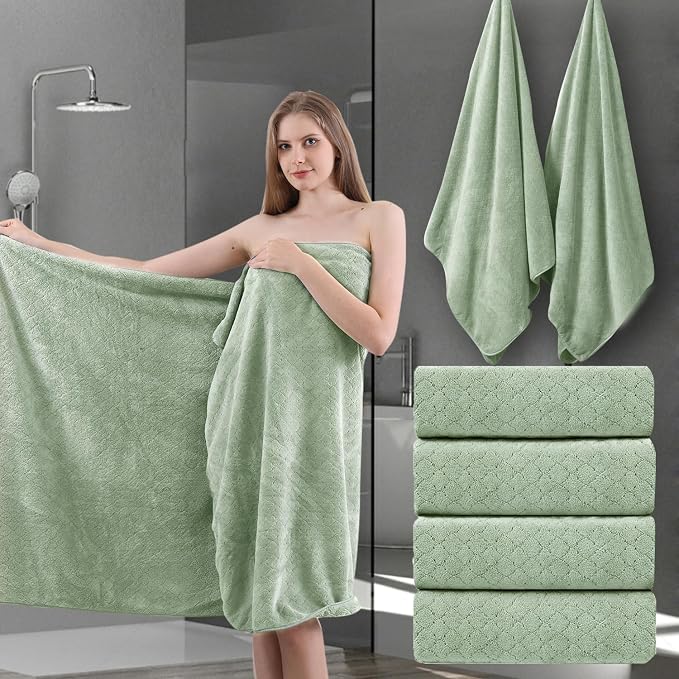 Ycosy Extra Large Bath Towels Set 35x70 Inches by Ycosy