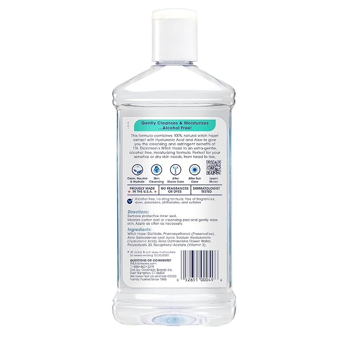 T.N. Dickinson's Witch Hazel Alcohol Free Moisturizing Astringent | 100% - Image 3
