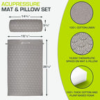 ProsourceFit Acupressure Mat and Pillow Set - Image 2