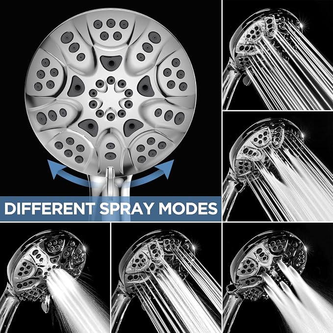 6-Mode High Pressure Handheld Shower Head Set, Consumer Reports Recommended - Image 4