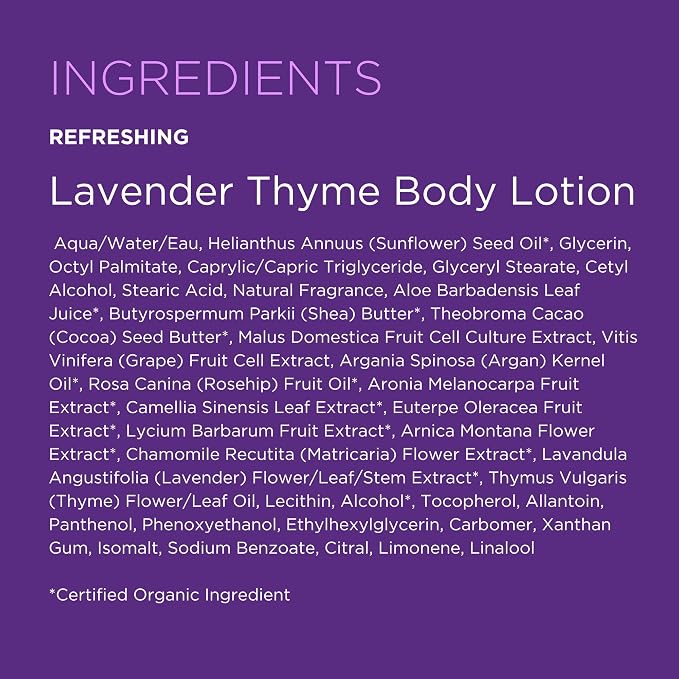Andalou Naturals Lavender Thyme Refreshing Body Lotion, 8 Ounce - Image 7