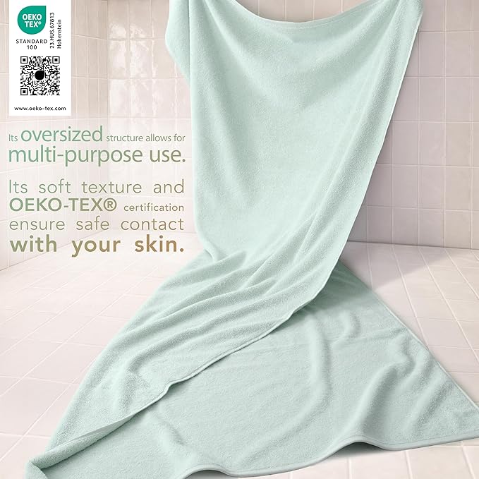 Cotton Paradise 100% Cotton 40x80 Oversized Bath Sheet, Extra Large Turkish - Image 3