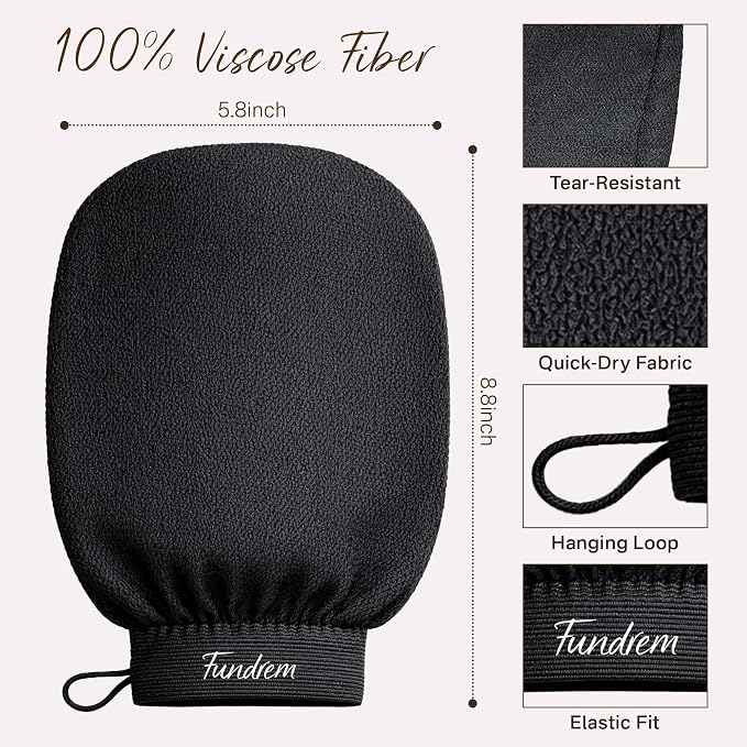 Exfoliating Gloves 2 Pcs, Korean Exfoliating Mitts, Body Scrub - Image 4