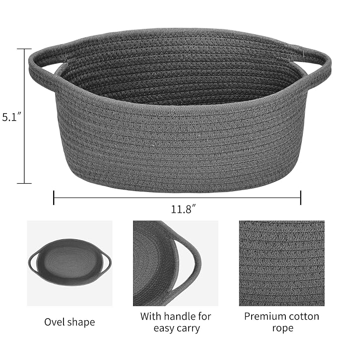 ABenkle Small Woven Storage Basket - Image 2