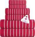 CASA COPENHAGEN Ecstatic 6Pcs 100% Egyptian Cotton Large Designer Towels Gift by CASACOPENHAGEN