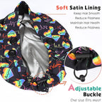 2 Pack Satin Lined Bouffant Scrub Caps - Image 3