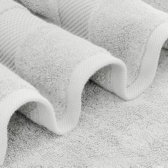 White Classic Luxury Soft Bath Sheet Towels - Image 3