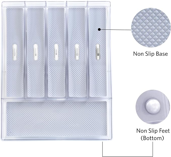 Glad Silverware & Utensil Drawer Organizer - Image 3
