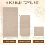 Peryiter Oversized Bath Towels Set of 6 - Image 2