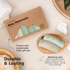 6-Pack Baby Washcloths – Soft Absorbent Viscose from Bamboo Washcloths - Image 7