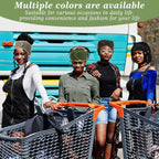 CIATBYYJ 4Pcs Mesh Hair Wraps for Black Women Adjustable Soft Meshs Head Wraps - Image 6