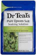 Dr Teal's Epsom Salt Bath Soaking Solution, Eucalyptus and Lavender, 3lb Bags - Image 4