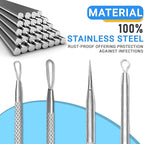 EFAH Care 2Pcs Stainless Steel Pimple Extractor Acne Treatment Tool Surgical - Image 5