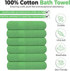 KAHAF COLLECTION 6 Pack Bath Towels Set 100% Ring Spun Cotton, Lightweight - Image 2