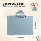 KeaBabies Organic Baby Towel - Image 2