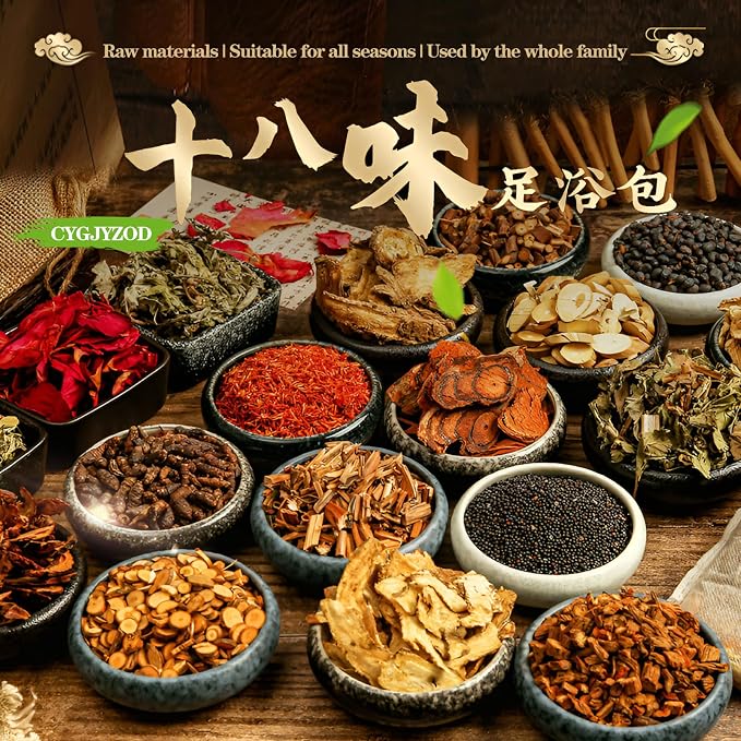 Ginger Chinese Herbal Foot Soak Set – 30 Detox Bags - Image 5