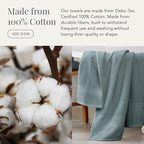 NY Loft 100% Cotton Bath Towel 4 Pack | Super Soft & Absorbent Quick-Dry Bath - Image 4