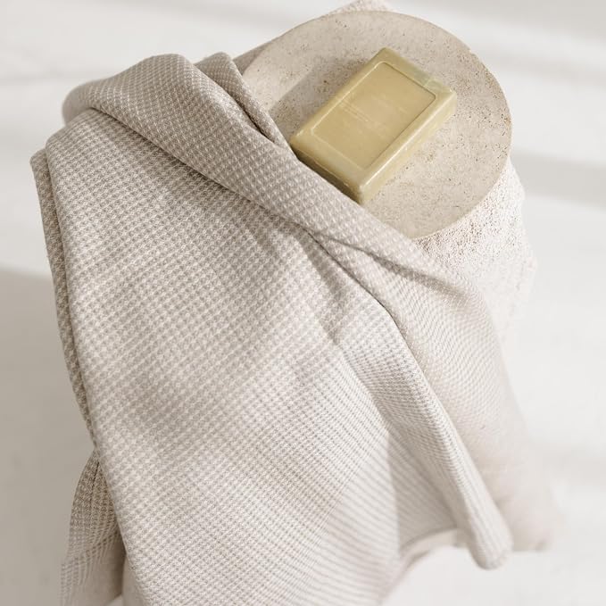 Natural Flax Linen Bath Towel - Image 2