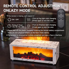 TMEHM Fireplace Flame Air Diffuser Humidifier, 7 Colors Aromatherapy Essential - Image 6