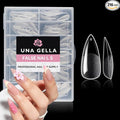 UNA GELLA Medium Stiletto Gel Nail Tips Full Cover 216Pcs Almond Shape Nails by UNAGELLA