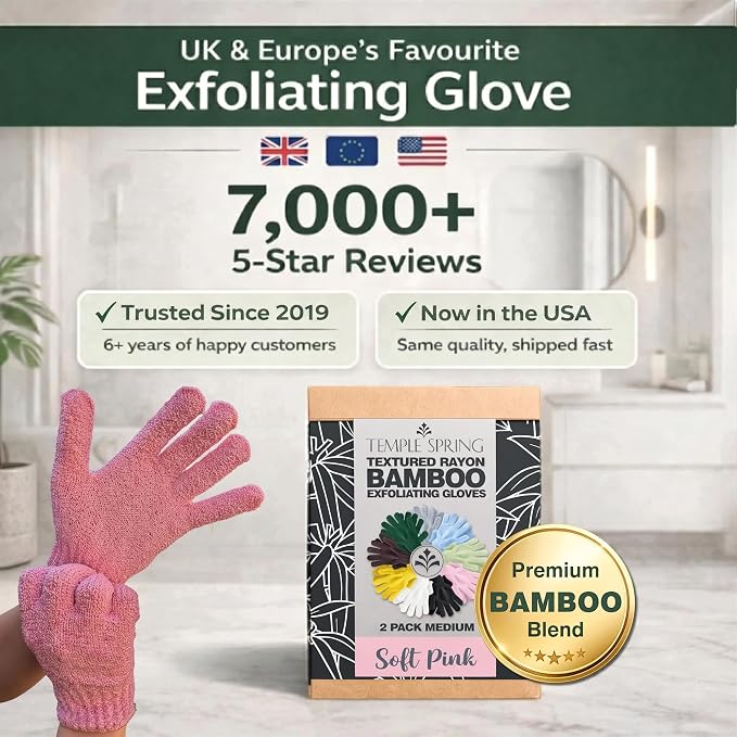 Temple Spring Shower Gloves Exfoliating - Image 7