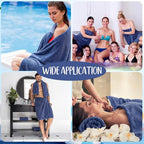 SmoothNovelty 16 Pack Microfiber Bath Towels Bulk 27'' x 60'' Oversized Size - Image 7
