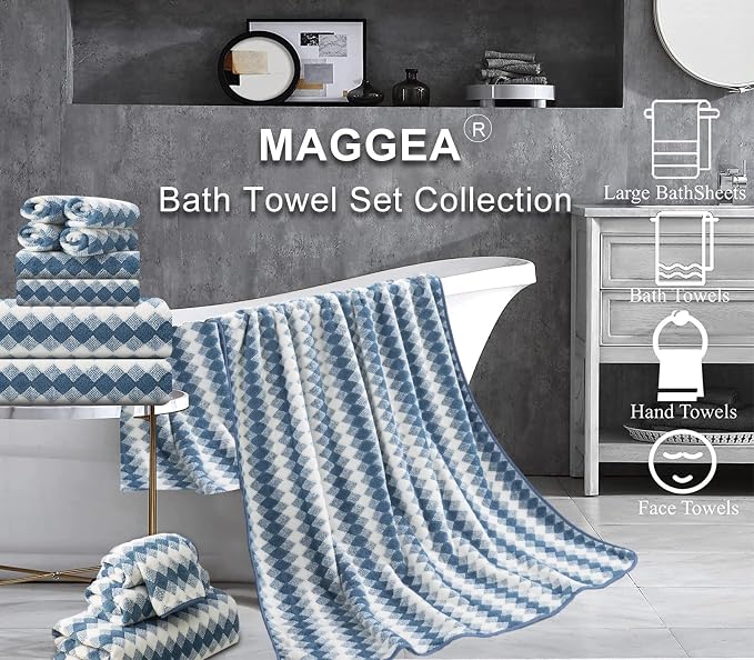 2Pcs Hand Towel 16"x31" Towel Set - Image 2