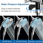 INAVAMZ Shower Heads with Handheld Spray Combo: 7.2" Rain Shower Head & - Image 3