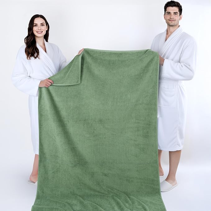 Cotton Paradise 100% Cotton 40x80 Oversized Bath Sheet, Extra Large Turkish - Image 5