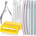 FANDAMEI Nail Care Set, Nail Files 100/180, Nail Buffer Block, Cuticle Tools by FANDAMEI