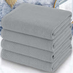 VOOVA & MOVAS Grey Bath Towels, Large 30" x 56" by VOOVAMOVAS