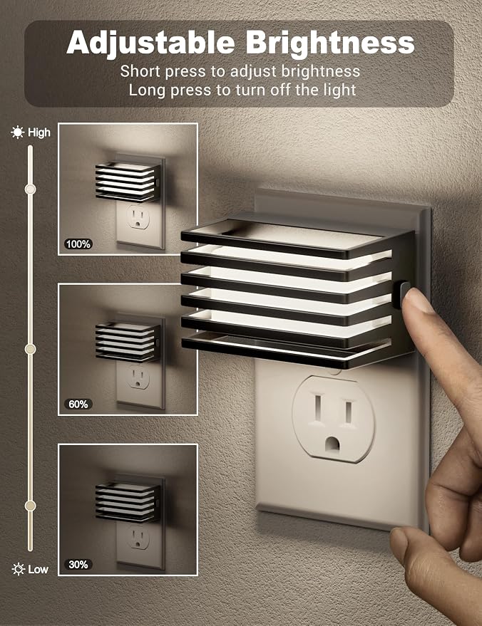 JandCase LED Night Light, Night Lights Plug into Wall - Image 2