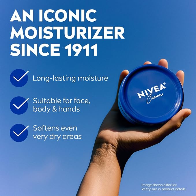NIVEA Creme Face, Hand and Body Moisturizer Cream, Rich Body Cream - Image 2