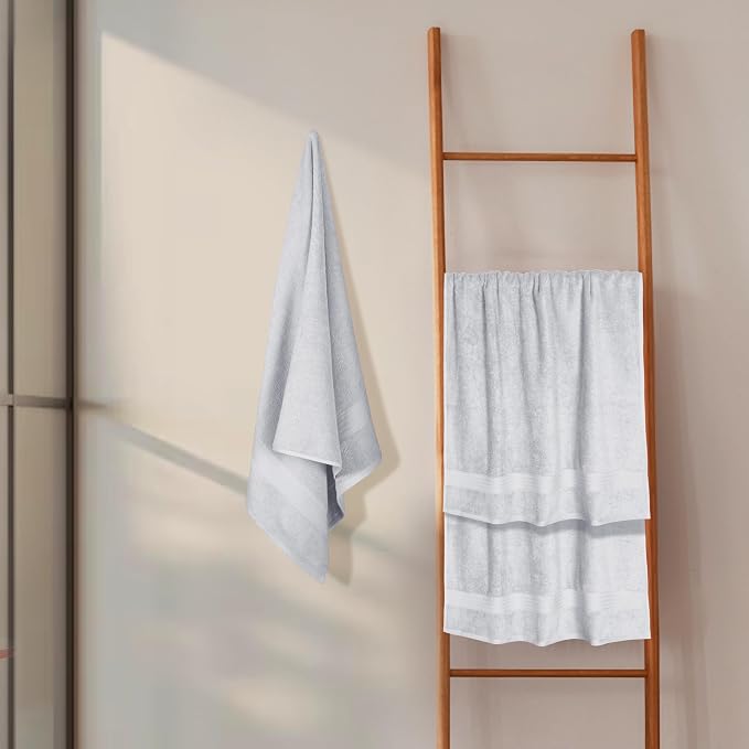 GLAMBURG Premium Cotton 4 Pack Bath Towel Set - Image 4