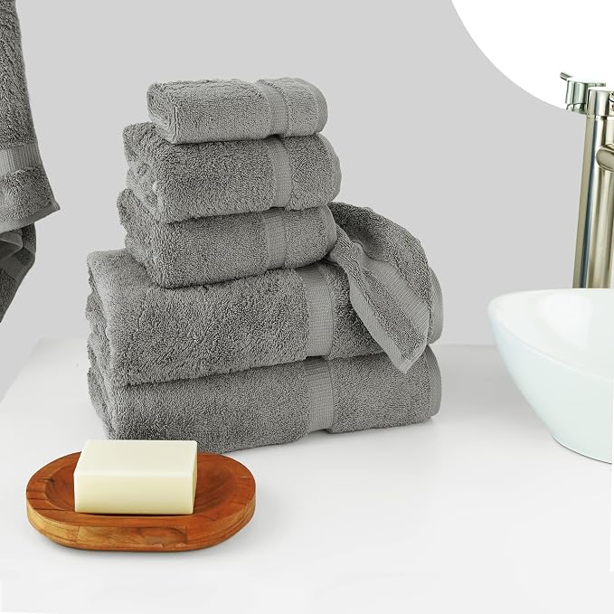 Chakir Turkish Linens Luxury Spa and Hotel Quality Premium Cotton 6-Piece Towel - Image 2